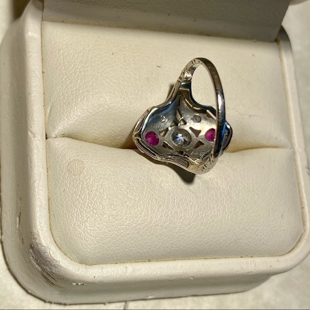 18k DIAMOND RUBY RING 6 - Picture 2 of 15
